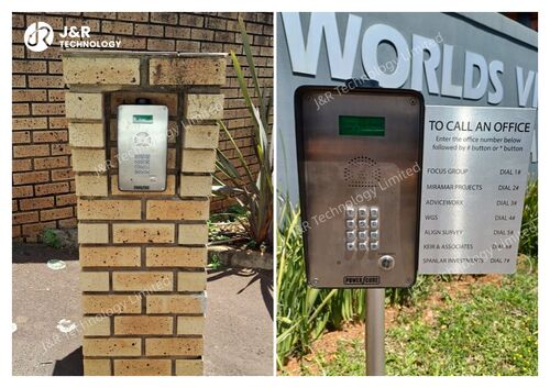 에 대한 최신 회사 뉴스 스마트 & 보안: 현대 오피스 건물용 LCD & 키패드와 함께 JR305-SC-4G 향상된 비상 인터콤