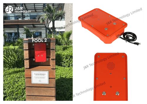 최신 회사 블로그 멕시코 호텔 프로젝트에 설치된 J&R JR104-2B-AL 방수 전화기