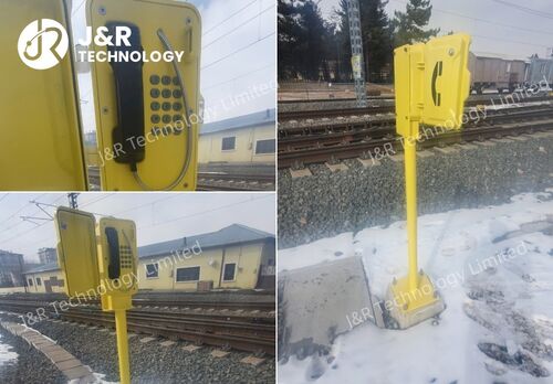 최신 회사 블로그 J&R 방수 철도 전화 JR101-FK-SIP가 터키 철도 네트워크에 성공적으로 설치되었습니다.