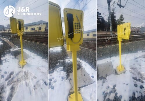 최신 회사 블로그 JR101-FK-SIP industrial-grade phone ensures railway communication security in extremely cold environment