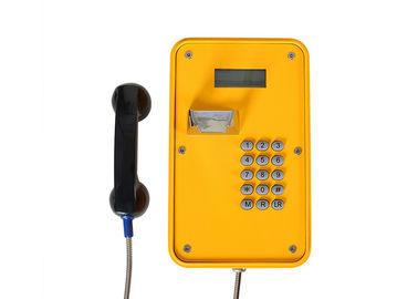 표준 키패드 옥외 산업 전화, 발광 다이오드 표시를 가진 IP67 VOIP/SIP 전화