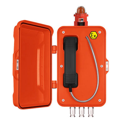 좋은 가격 10W 85dbA IP67 SS 코드 소방관 전화기 (조명 포함) 온라인으로