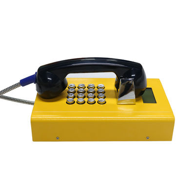 송수화기를 가진 가득 차있는 키패드 스테인리스 어려운 감옥 전화 SIP GSM